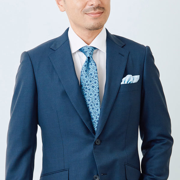 【ティモシーエベレスト】ジャカード織ドレスシャツ（ホワイト）