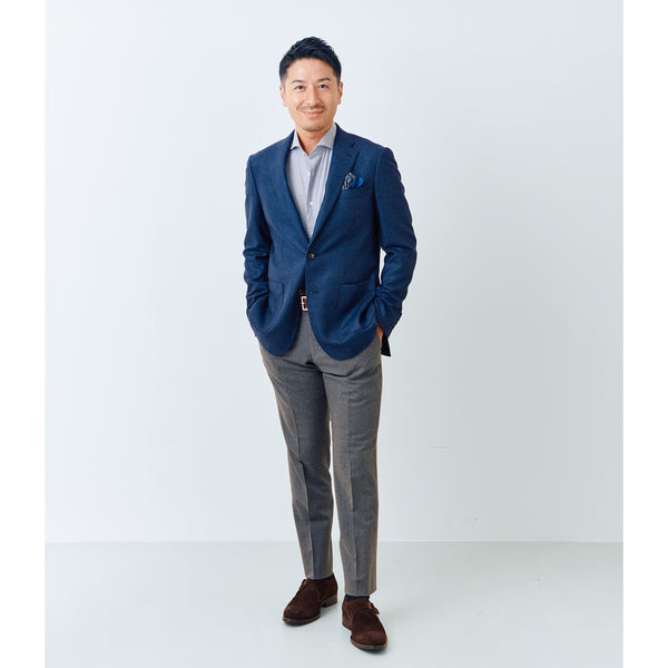 【ティモシーエベレスト】ウールストレッチパンツ（グレー）