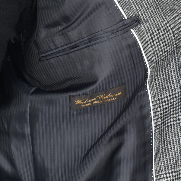 【ティモシーエベレスト】ウールカシミヤビーバーチェック柄チェスターコート（グレー）