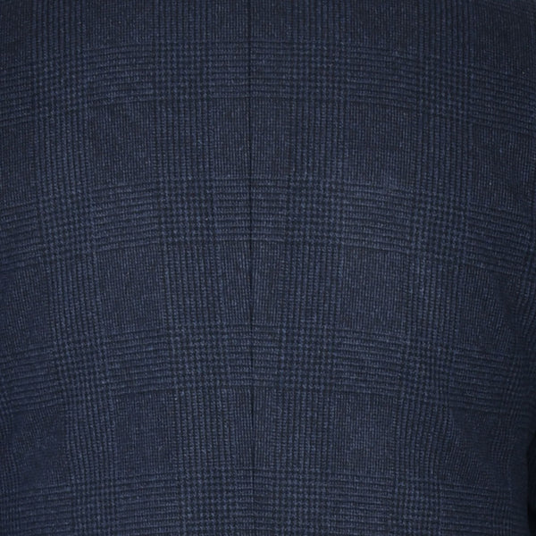 【ティモシーエベレスト】ウールカシミヤビーバーチェック柄チェスターコート（ネイビー）