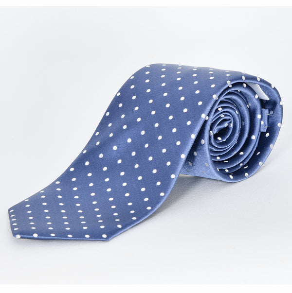 【ティモシー エベレスト】ドットネクタイ（ブルー）