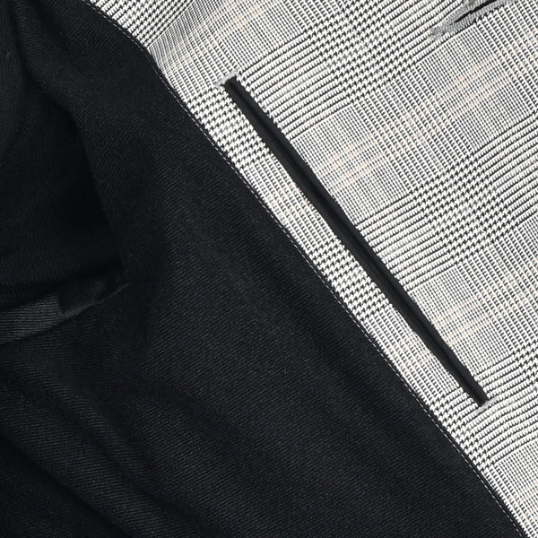 【ティモシーエベレスト】グレンチェックステンカラーロングコート（ベージュ）