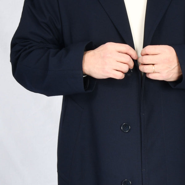 【ティモシーエベレスト】チェスターロングコート（ネイビー）