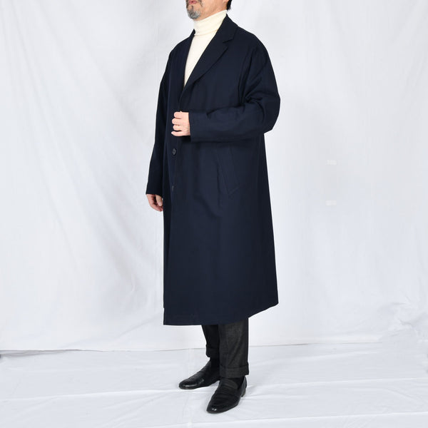 【ティモシーエベレスト】チェスターロングコート（ネイビー）