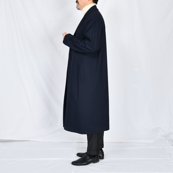 【ティモシーエベレスト】チェスターロングコート（ネイビー）