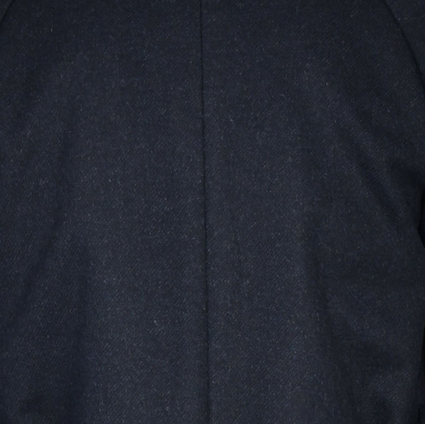 【アンブロジアーノ】ウールカシミヤベルテッドステンカラーコート（ネイビー）