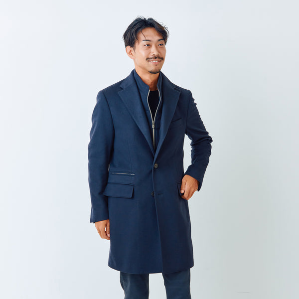 【コルネリアーニ】マイルストーンIDコート（ネイビー）