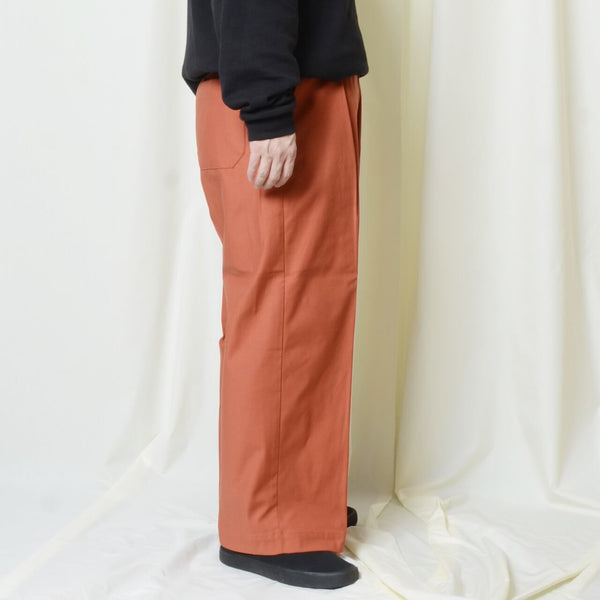 【STTND】コクーンワイドレッドブリックパンツ