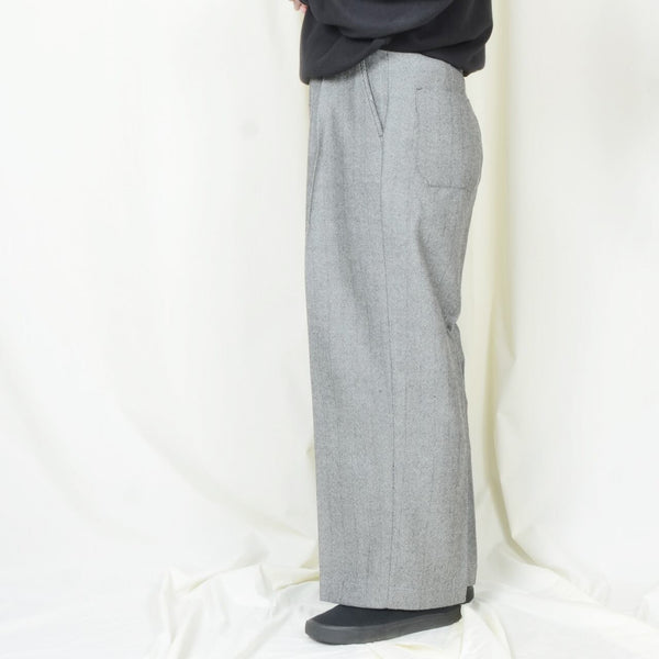 【STTND】コクーンワイドウールパンツ