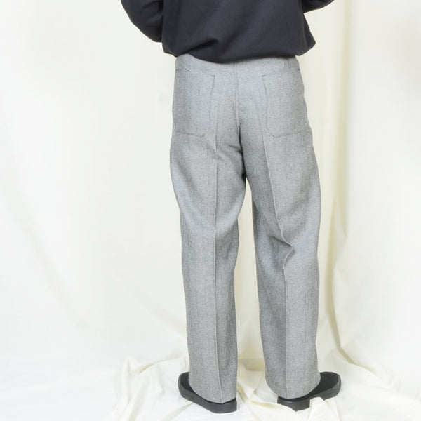 【STTND】コクーンワイドウールパンツ