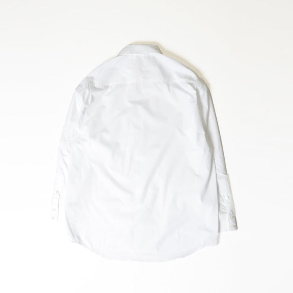 【STTND】ハイブリッドホワイトワイドシャツ