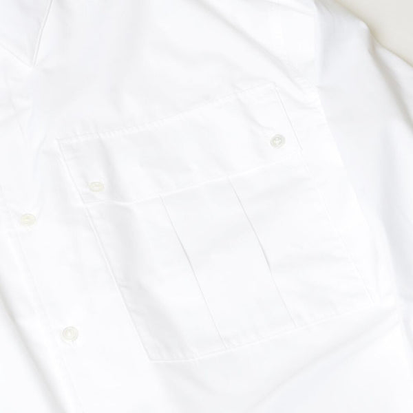 【STTND】ハイブリッドホワイトワイドシャツ