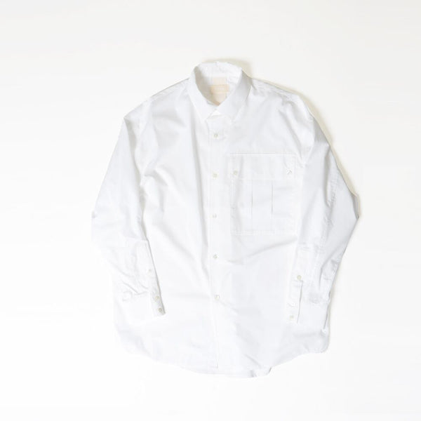 【STTND】ハイブリッドホワイトワイドシャツ