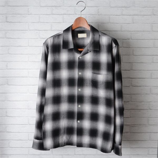 【STTND】オンブレー L/S シャツ