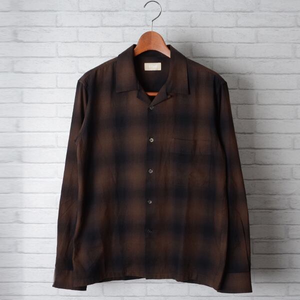 【STTND】オンブレー L/S シャツ