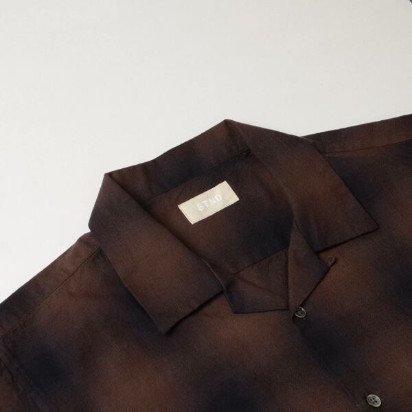 【STTND】オンブレー L/S シャツ