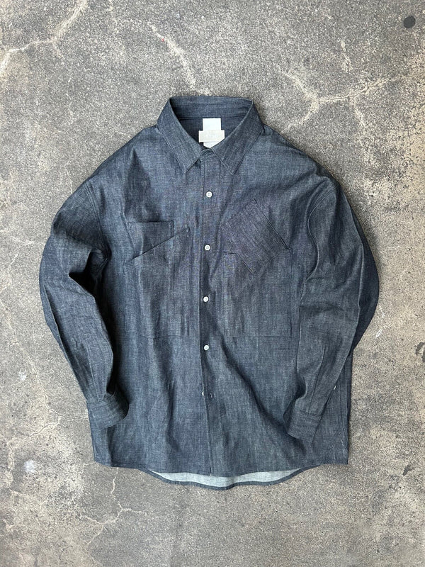 【STTND】10ozピュアデニムユーティリティワイドシャツ