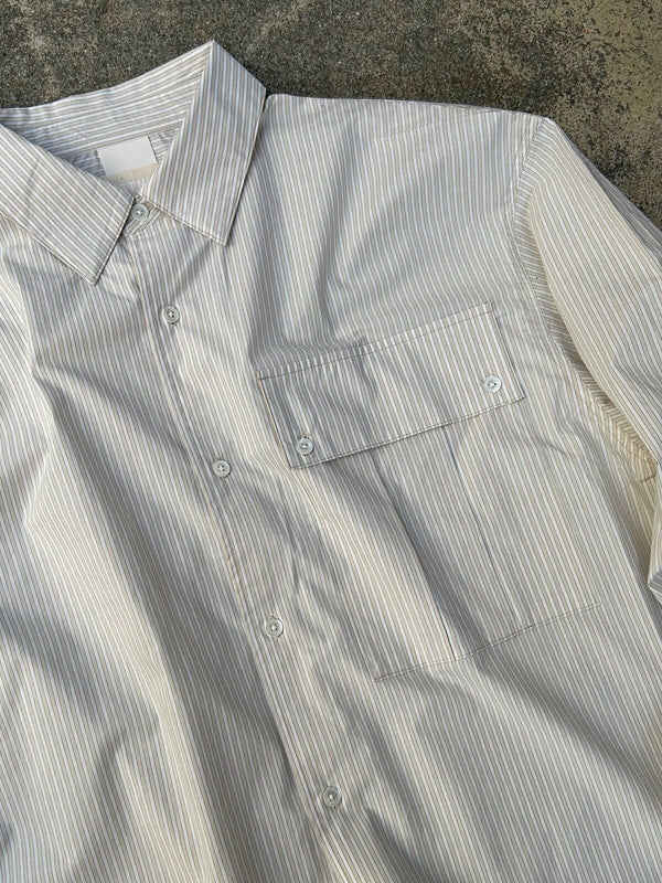 【STTND】ストライプヤーンワイドシャツ