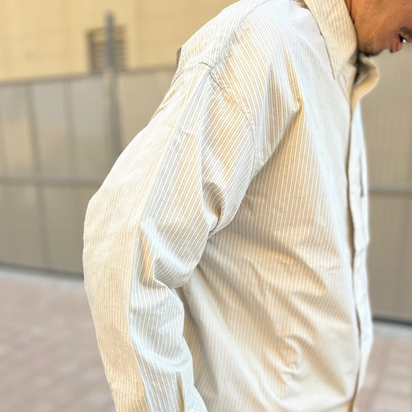 【STTND】ストライプヤーンワイドシャツ