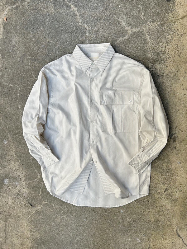 【STTND】ストライプヤーンワイドシャツ