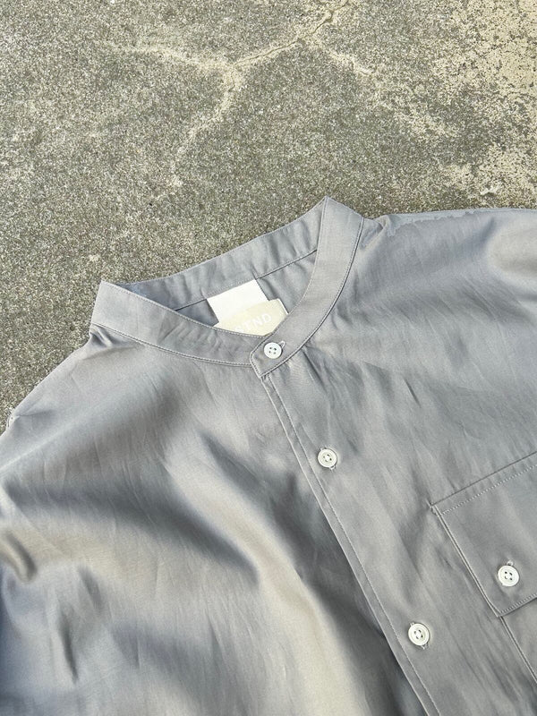 【STTND】アッシュソフトスタンドワイドシャツ