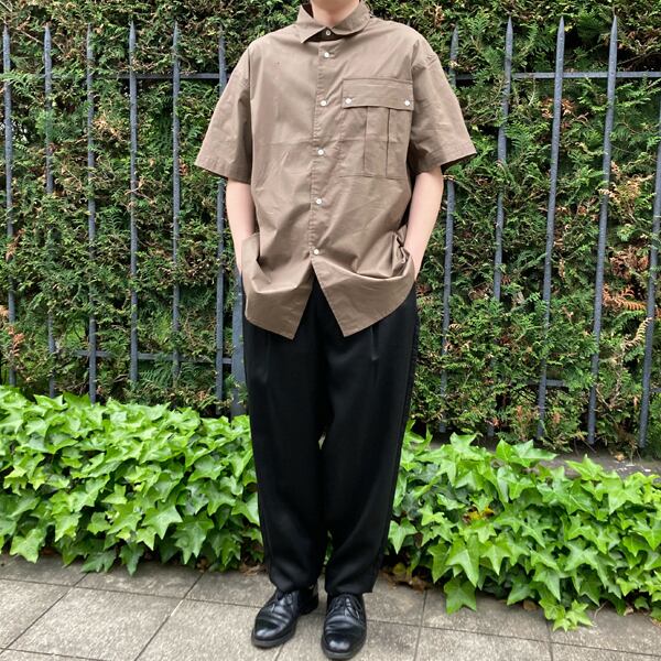 【STTND】ハイカウントストレッチミリタリー半袖シャツ