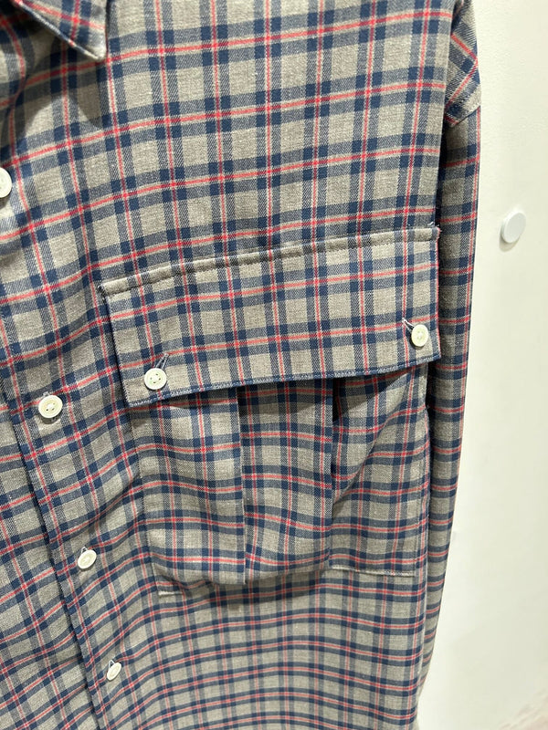 【STTND】パキパキチェックワイドシャツ