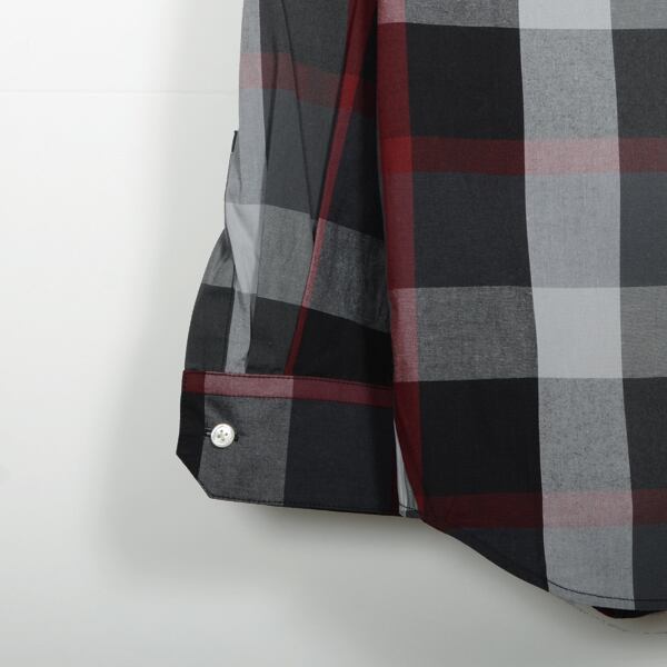 【STTND】ビッグチェックセミワイドシャツ