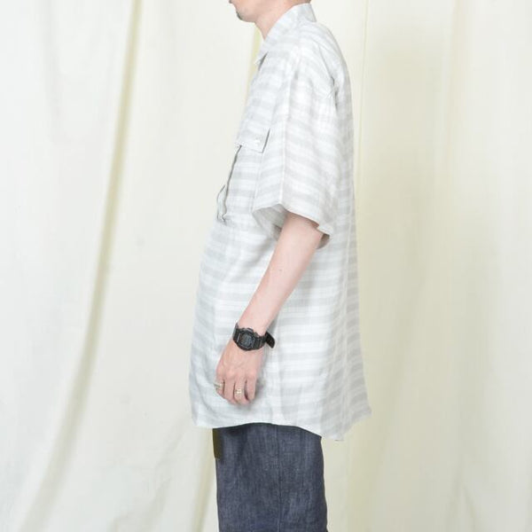 【STTND】シンモザイクショートスリーブワイドシャツ