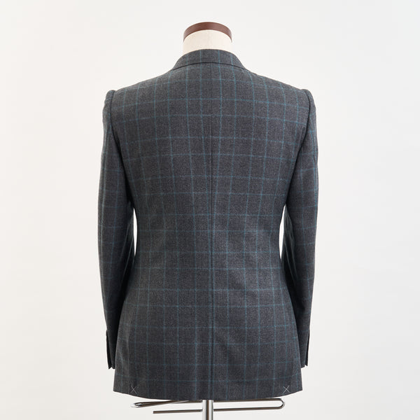 【ティモシーエベレスト】2Bチェック柄スーツ（グレー）