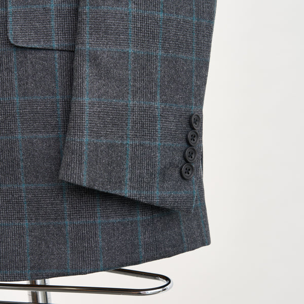 【ティモシーエベレスト】2Bチェック柄スーツ（グレー）