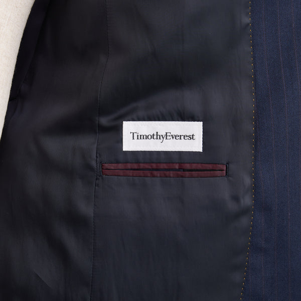 【ティモシーエベレスト】2Bストライプ柄スーツ（ネイビー）