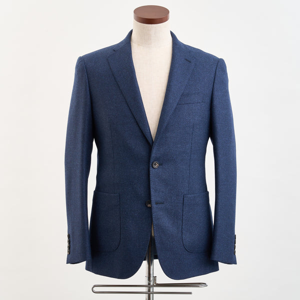 【ティモシーエベレスト】2Bウールシルクジャケット（ネイビー）