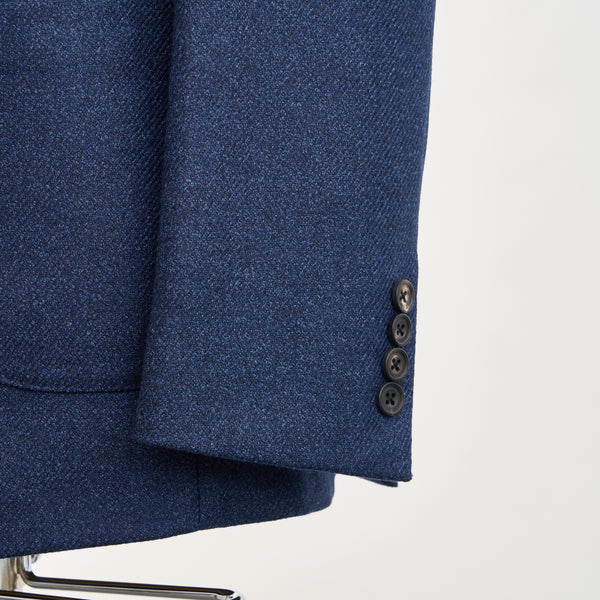 【ティモシーエベレスト】2Bウールシルクジャケット（ネイビー）