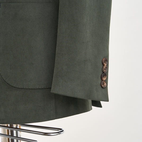 【ティモシーエベレスト】2Bモールスキンセットアップジャケット（カーキ）