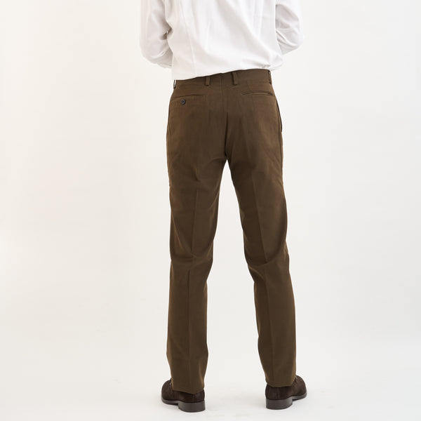【ティモシーエベレスト】コットンストレッチパンツ（カーキ）