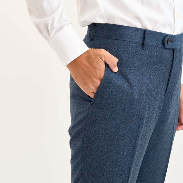 【ティモシーエベレスト】ウールフランネルパンツ（ブルーグレー）