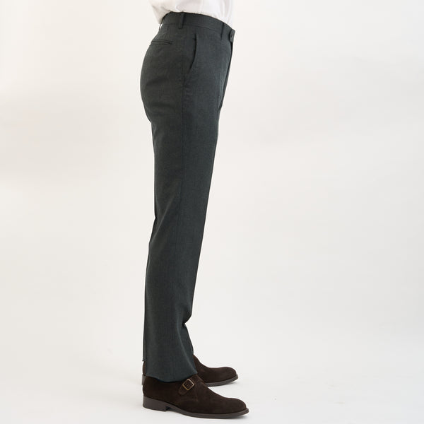 【ティモシーエベレスト】ウールフランネルパンツ（グレー）