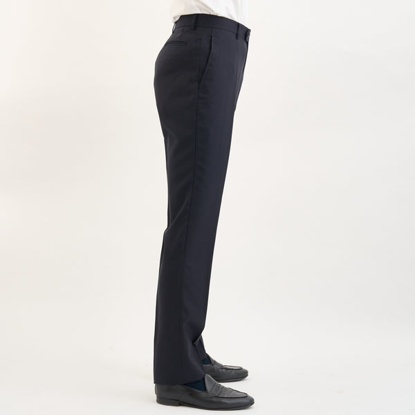 【ティモシーエベレスト】ウールパンツ（ネイビー）