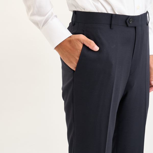 【ティモシーエベレスト】ウールパンツ（ネイビー）