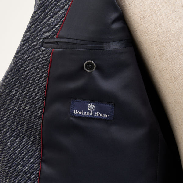 【ドーランドハウス】2Bジャージー素材セットアップジャケット（ネイビー）