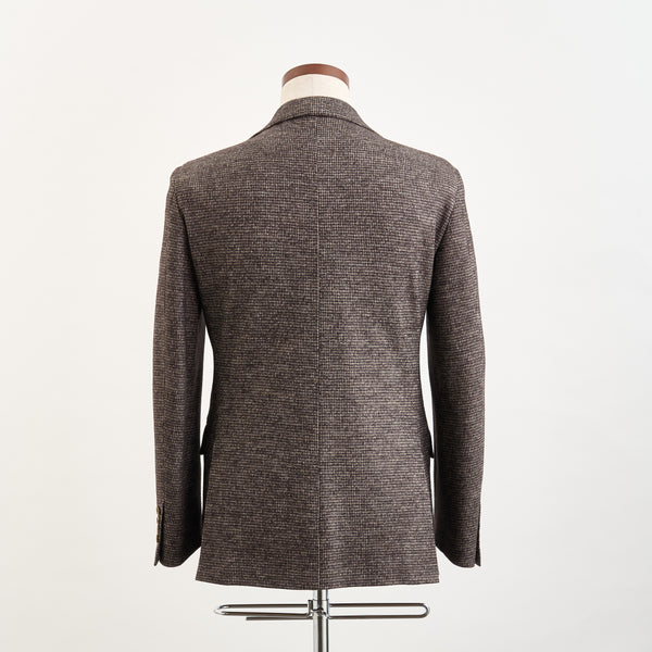 【ドーランドハウス】2B千鳥柄セットアップジャケット（ブラウン）