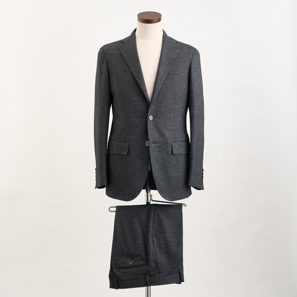 【ドーランドハウス】2Bジャージー素材セットアップジャケット（ダークグレー）