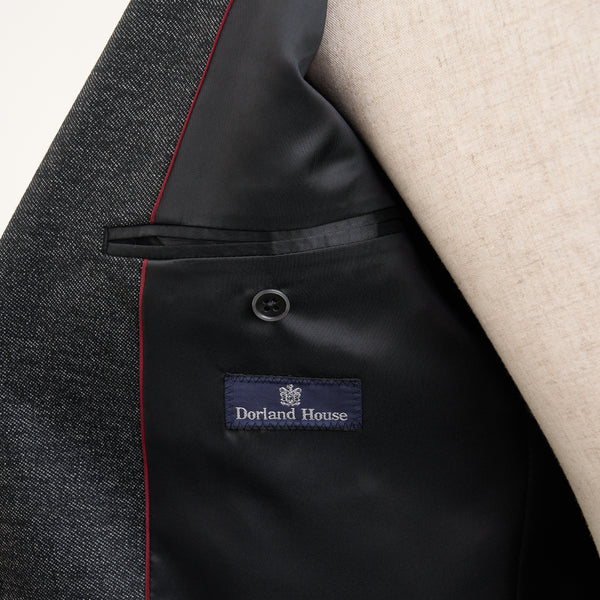 【ドーランドハウス】2Bジャージー素材セットアップジャケット（ダークグレー）