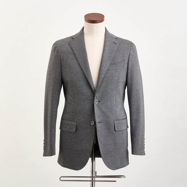 【ドーランドハウス】2Bジャージー素材セットアップジャケット（グレー）