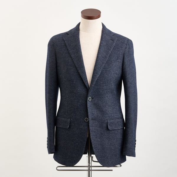 【ドーランドハウス】2B千鳥柄セットアップジャケット（ネイビー）