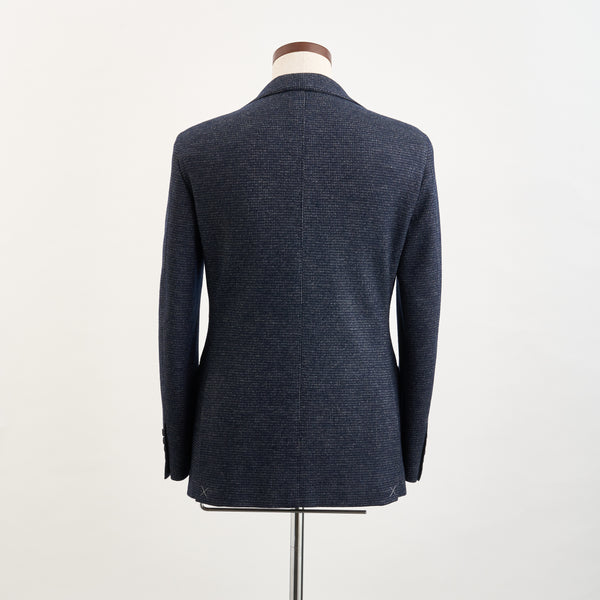 【ドーランドハウス】2B千鳥柄セットアップジャケット（ネイビー）