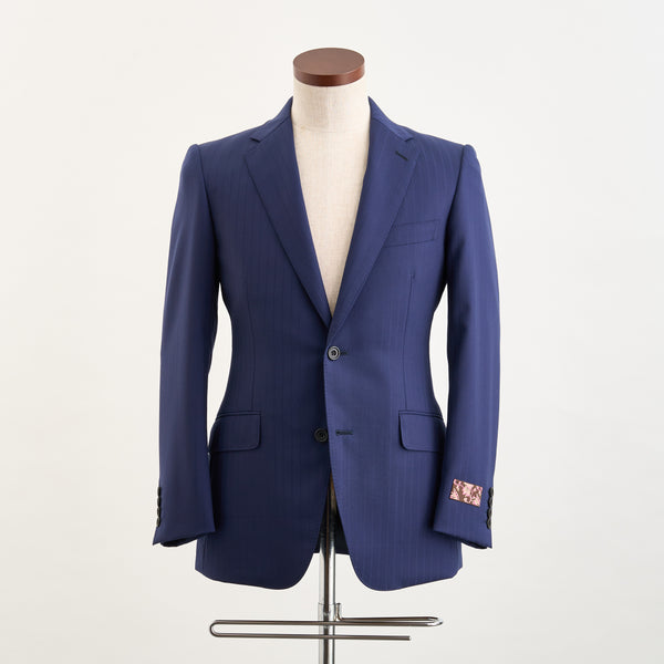 【ティモシーエベレスト】2Bスシャドウトライプ柄スーツ（ネイビー）