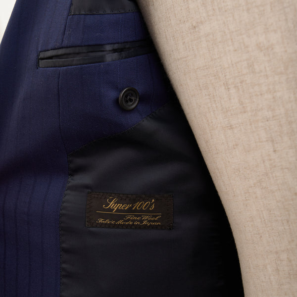 【ティモシーエベレスト】2Bスシャドウトライプ柄スーツ（ネイビー）