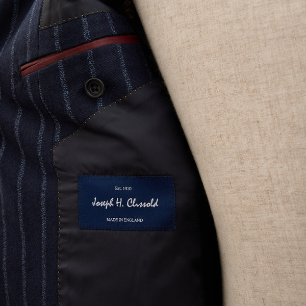 【ティモシーエベレスト】2Bストライプ柄スーツ（ネイビー）